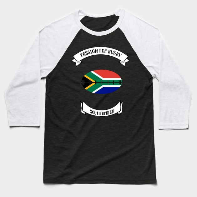 South Africa rugby design Baseball T-Shirt by Cherubic